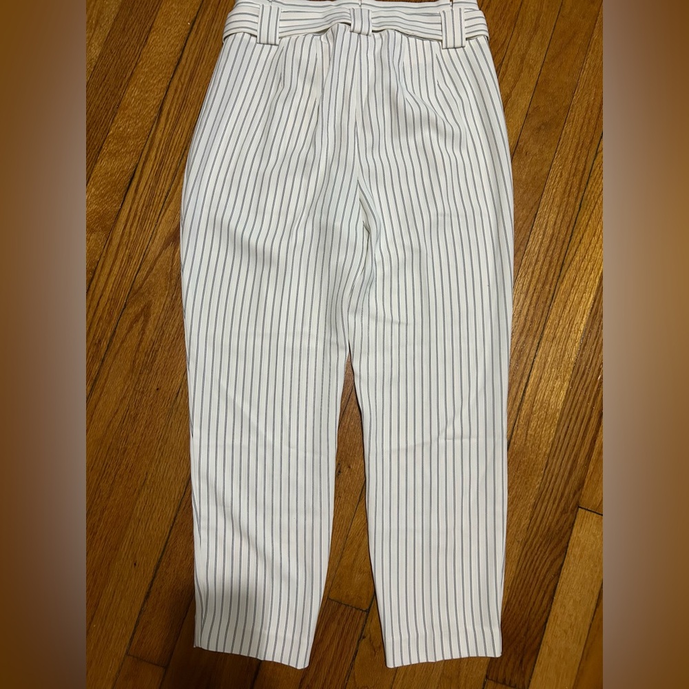 Express Womens Striped Dress Pants Size 2 High-Rise Career Office 4 Short - Picture 8 of 9